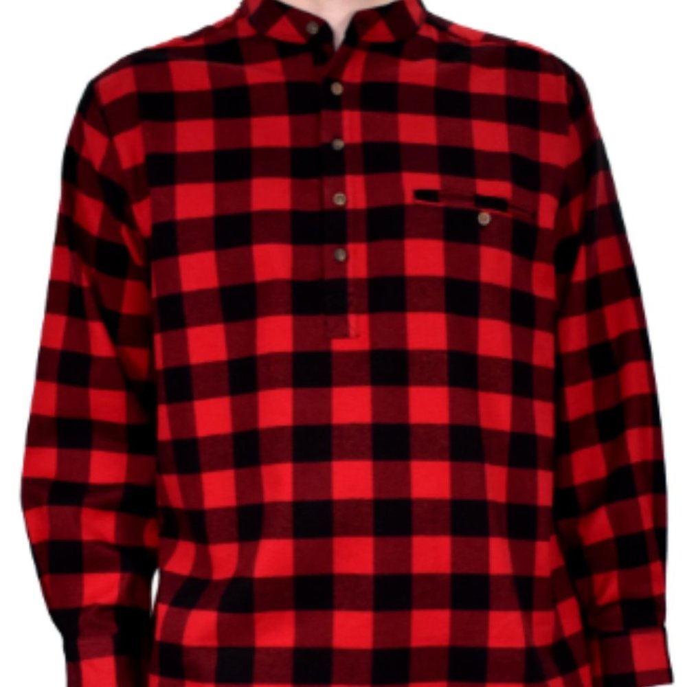 Lee Valley Grandfather Shirt LV9 Red Black Check 2XL